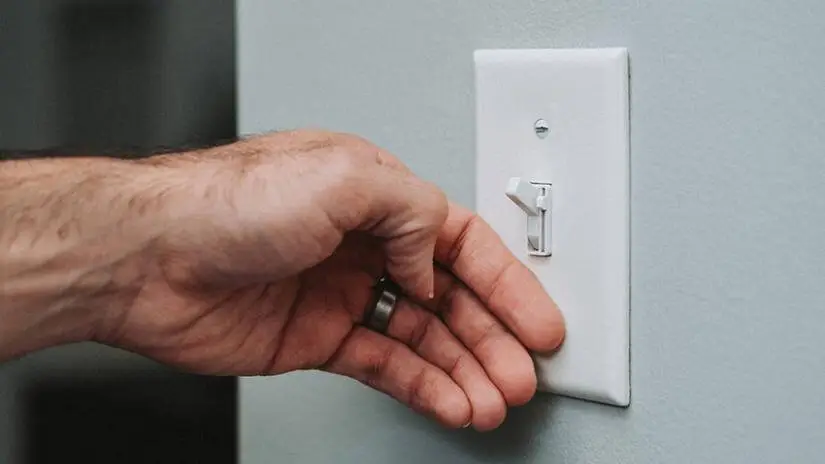 Light switch is warm to the touch